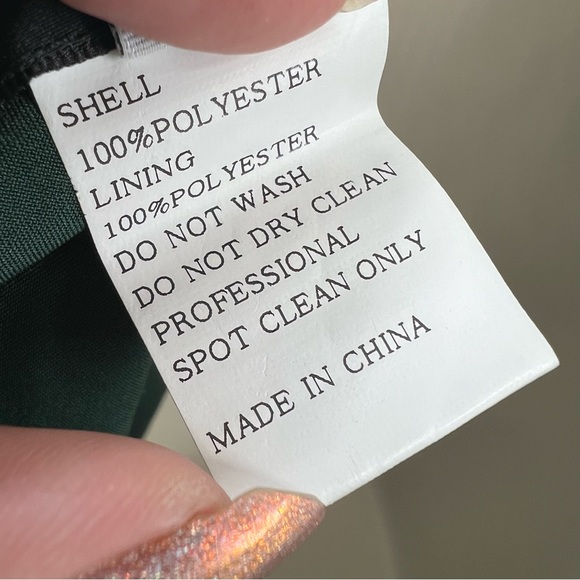 La Femme Dress/Gown Style 29760 in Emerald Green size 4 - Picture 7 of 10